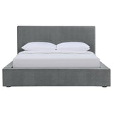 Gregory Upholstered Platform Bed Graphite