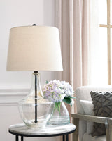 Gregsby Clear/Black Table Lamp