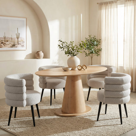 Grena Misty Gray Dining Chair by Zuomod at Eve Furniture