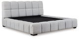 Grendusk Light Gray California King Upholstered Bed by Ashley at Eve Furniture