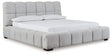 Grendusk Light Gray King Upholstered Bed by Ashley at Eve Furniture
