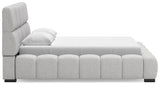 Grendusk Light Gray Queen Upholstered Bed by Ashley at Eve Furniture