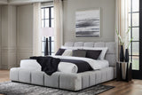 Grendusk Light Gray Queen Upholstered Bed by Ashley at Eve Furniture