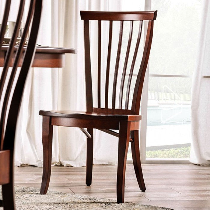 Gresham Dark Cherry Side Chair Set of 2 by Furniture of America at Eve Furniture