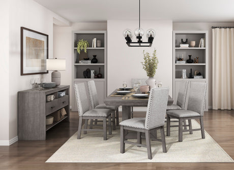 Gresham Gray Dining Table by Homelegance at Eve Furniture