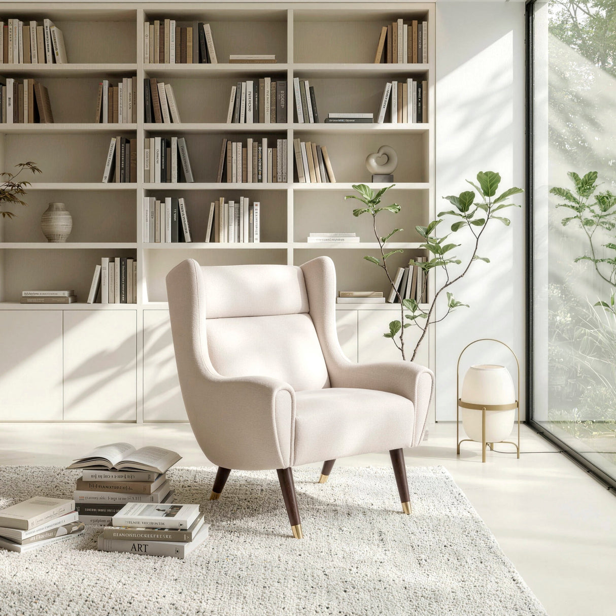 Greta Beige Accent Chair by Homelegance at Eve Furniture