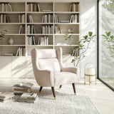Greta Beige Accent Chair by Homelegance at Eve Furniture