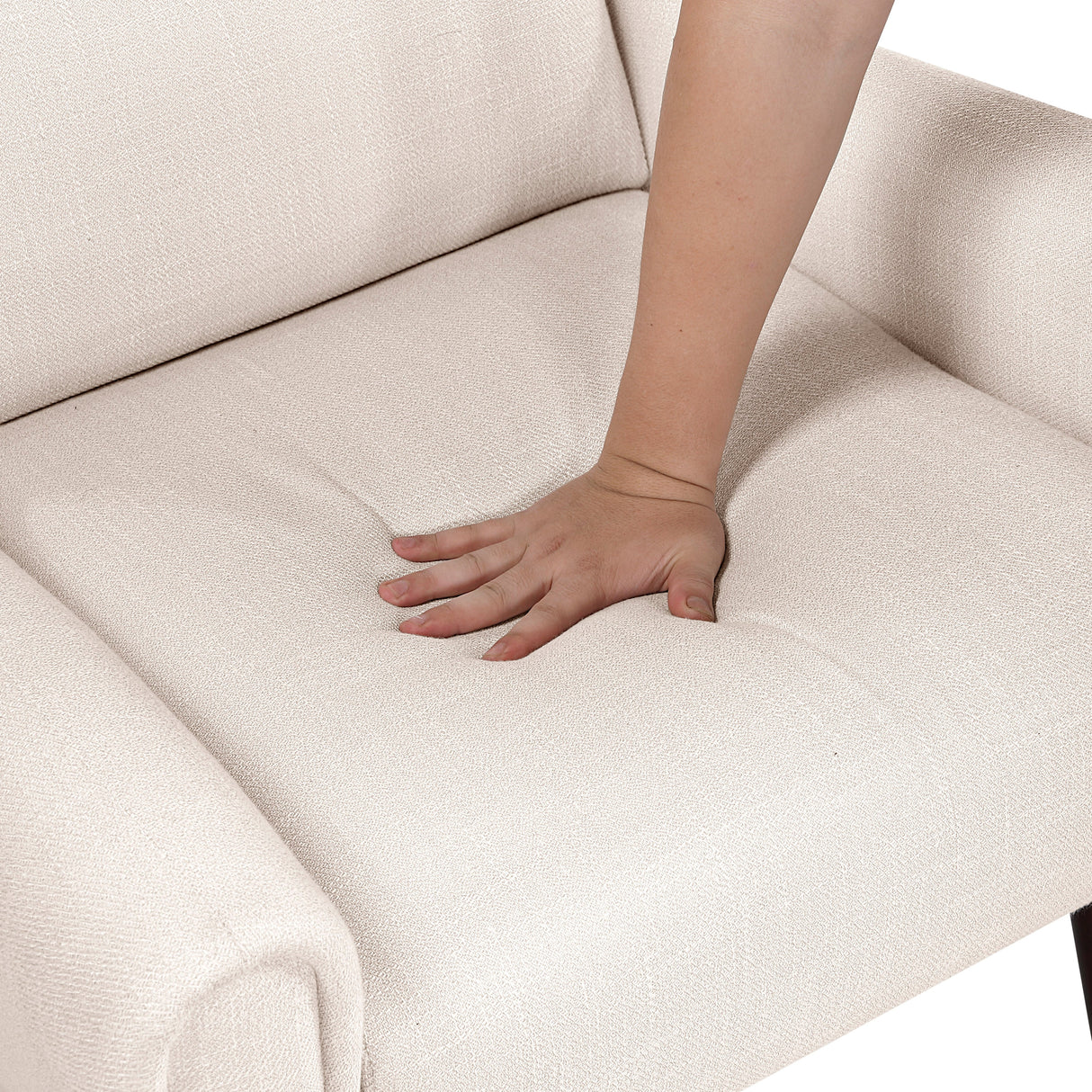 Greta Beige Accent Chair by Homelegance at Eve Furniture