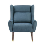 Greta Blue Accent Chair by Homelegance at Eve Furniture