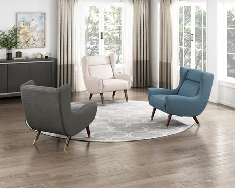 Greta Dark Gray Accent Chair by Homelegance at Eve Furniture