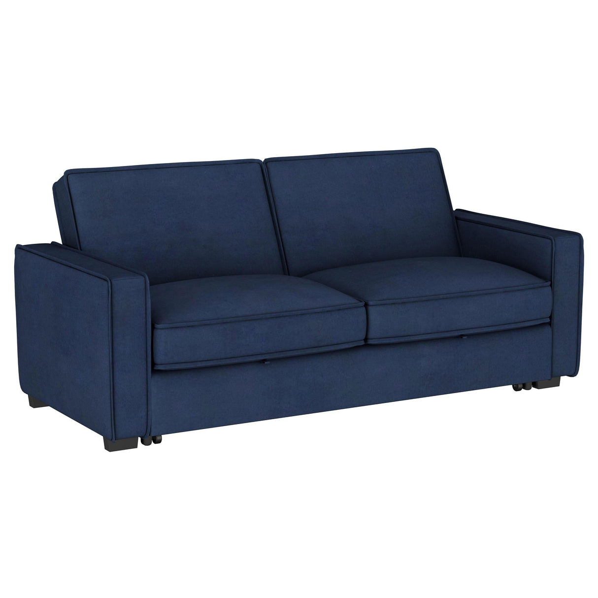 Gretchen Multipurpose Upholstered Convertible Sleeper Sofa Bed Navy Blue