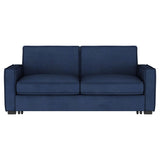 Gretchen Multipurpose Upholstered Convertible Sleeper Sofa Bed Navy Blue