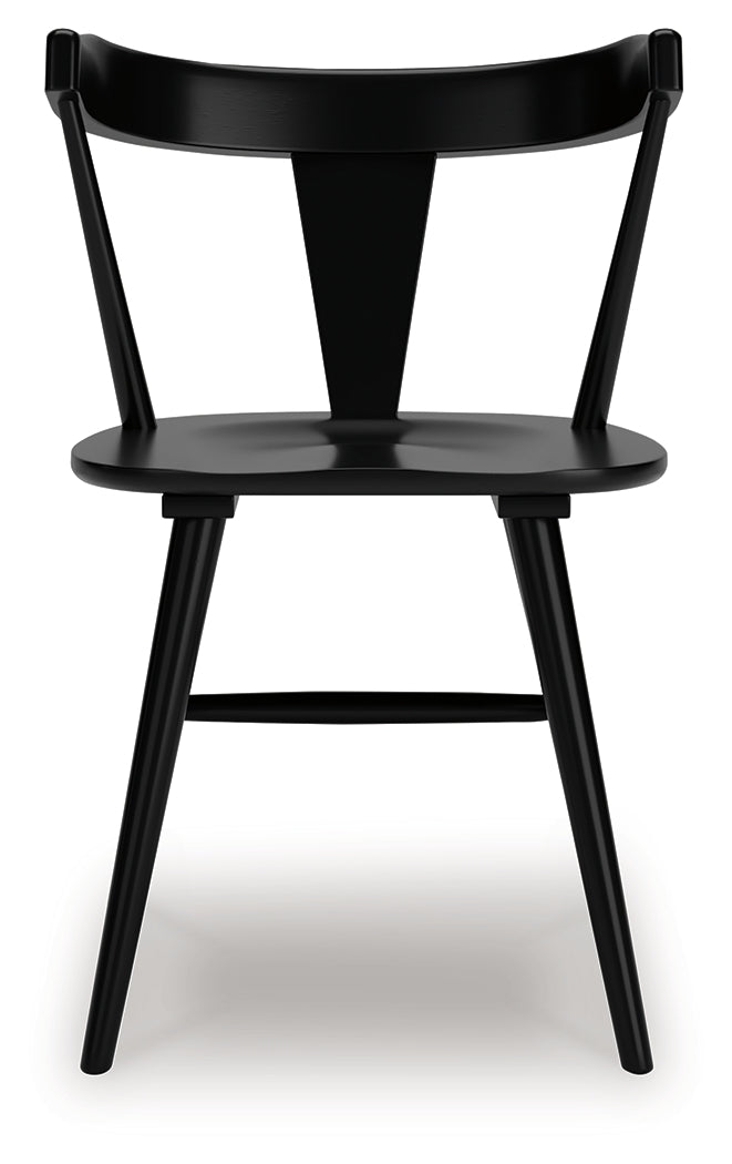 Gretlynn Black Dining Chair, Set of 2 by Ashley at Eve Furniture