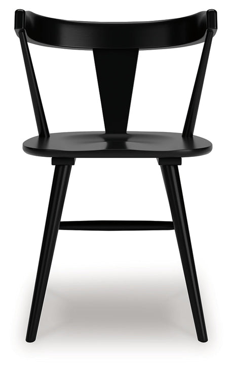 Gretlynn Black Dining Chair, Set of 2 by Ashley at Eve Furniture