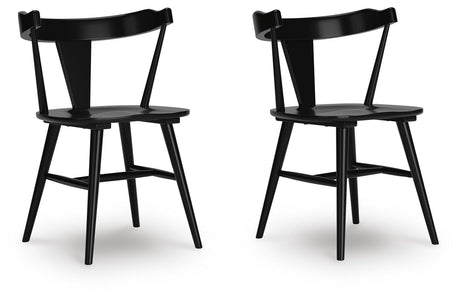 Gretlynn Black Dining Chair, Set of 2 by Ashley at Eve Furniture