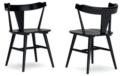 Gretlynn Black Dining Chair, Set of 2 by Ashley at Eve Furniture