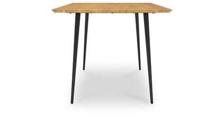 Gretlynn Natural And Black Dining Table by Ashley at Eve Furniture