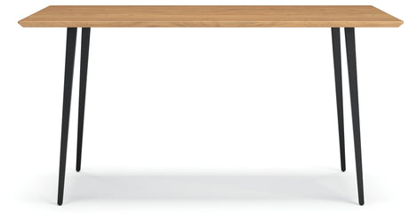 Gretlynn Natural And Black Dining Table by Ashley at Eve Furniture