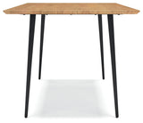 Gretlynn Natural And Black Dining Table by Ashley at Eve Furniture