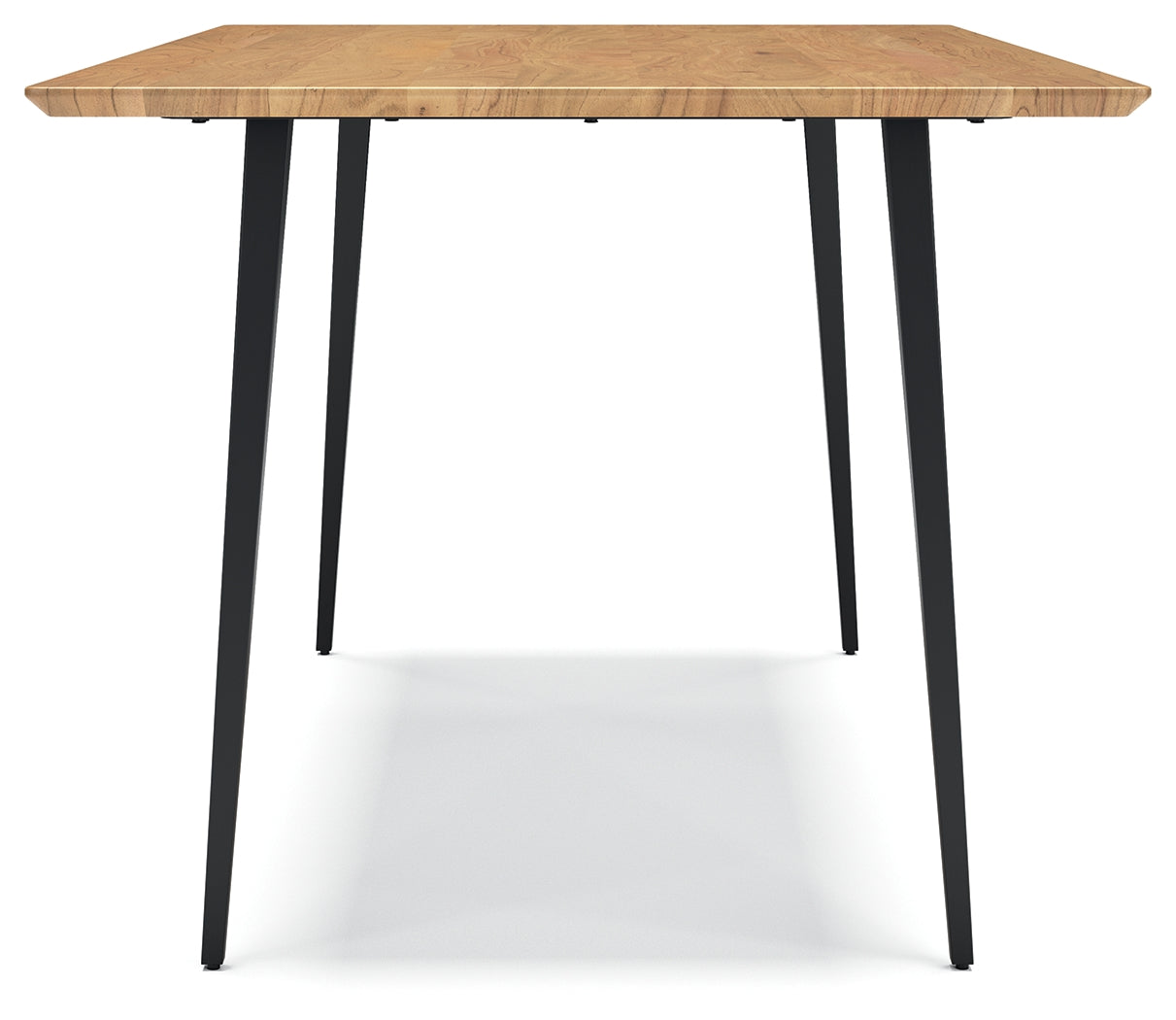 Gretlynn Natural And Black Dining Table by Ashley at Eve Furniture