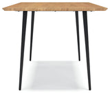 Gretlynn Natural And Black Dining Table by Ashley at Eve Furniture