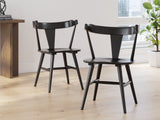 Gretlynn Natural And Black Rectangular Dining Room Set by Ashley at Eve Furniture