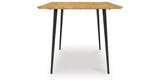 Gretlynn Natural And Black Rectangular Dining Room Set by Ashley at Eve Furniture