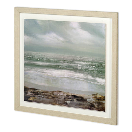 GREY DAWN by CAROLINE GOLD a Hand Embellished Textured Framed Art Print by Mercana at Eve Furniture