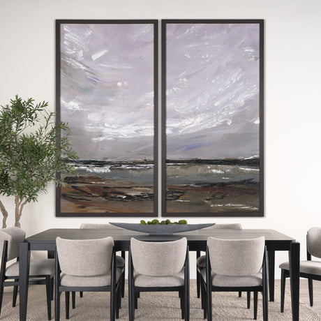 Grey Day II by Mercana Studio a Hand Embellished Textured Framed Canvas by Mercana at Eve Furniture