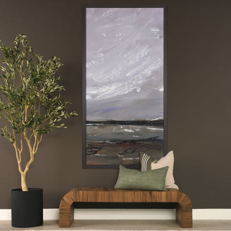 Grey Day II by Mercana Studio a Hand Embellished Textured Framed Canvas by Mercana at Eve Furniture