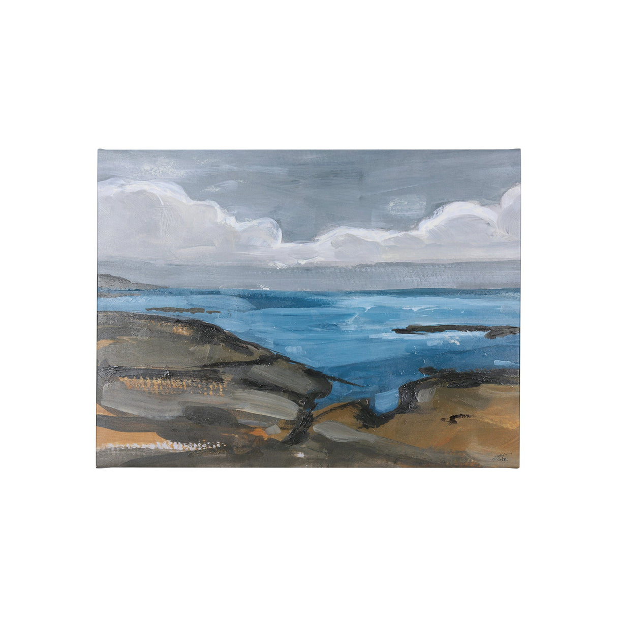 Grey Sky I by Mercana Studio a Hand Embellished Textured Canvas by Mercana at Eve Furniture