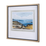Grey Sky I by Mercana Studio a Hand Embellished Textured Framed Art Print Matted under Glass by Mercana at Eve Furniture