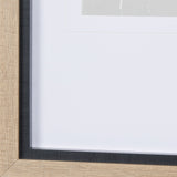 Grey Sky I by Mercana Studio a Hand Embellished Textured Framed Art Print Matted under Glass by Mercana at Eve Furniture
