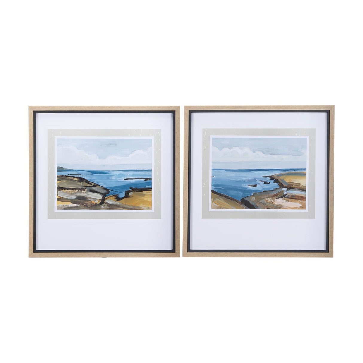Grey Sky I by Mercana Studio a Hand Embellished Textured Framed Art Print Matted under Glass by Mercana at Eve Furniture