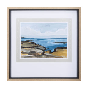 Grey Sky I by Mercana Studio a Hand Embellished Textured Framed Art Print Matted under Glass by Mercana at Eve Furniture