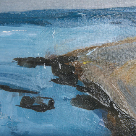 Grey Sky II by Mercana Studio a Hand Embellished Textured Canvas by Mercana at Eve Furniture