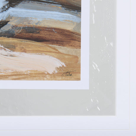 Grey Sky II by Mercana Studio a Hand Embellished Textured Framed Art Print Matted under Glass by Mercana at Eve Furniture