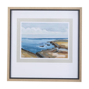 Grey Sky II by Mercana Studio a Hand Embellished Textured Framed Art Print Matted under Glass by Mercana at Eve Furniture