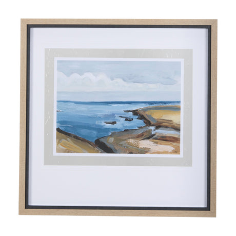 Grey Sky II by Mercana Studio a Hand Embellished Textured Framed Art Print Matted under Glass by Mercana at Eve Furniture