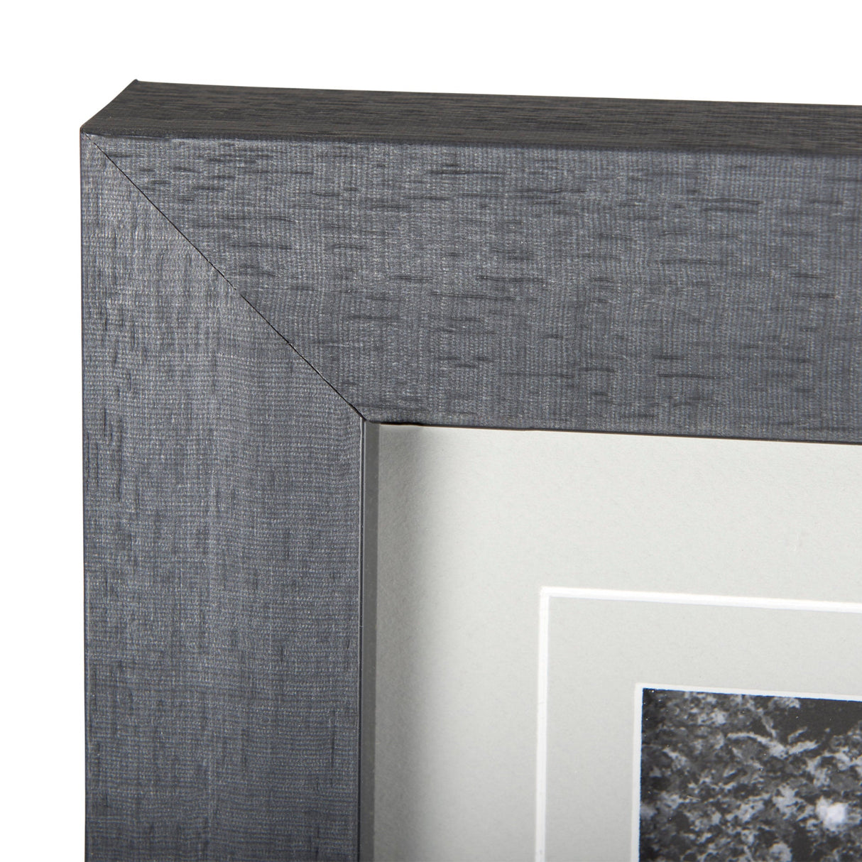 Grey & White Barn I by Mercana Studio Hand Embellished Textured Framed Photo Art Print Matted under by Mercana at Eve Furniture