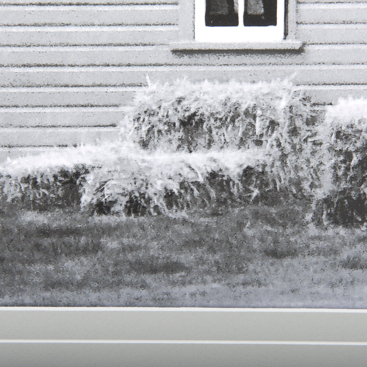 Grey & White Barn I by Mercana Studio Hand Embellished Textured Framed Photo Art Print Matted under by Mercana at Eve Furniture