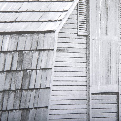 Grey & White Barn I by Mercana Studio Hand Embellished Textured Framed Photo Art Print Matted under by Mercana at Eve Furniture
