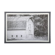 Grey & White Barn I by Mercana Studio Hand Embellished Textured Framed Photo Art Print Matted under by Mercana at Eve Furniture