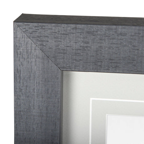 Grey & White Barn Ii by Mercana Studio Hand Embellished Textured Framed Photo Art Print Matted under by Mercana at Eve Furniture