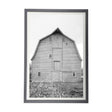 Grey & White Barn Ii by Mercana Studio Hand Embellished Textured Framed Photo Art Print Matted under by Mercana at Eve Furniture