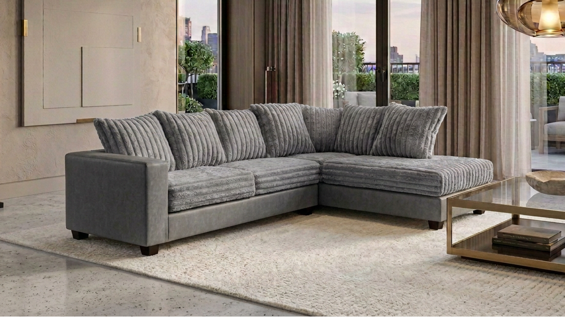Costa Grey RAF 2-Piece Sectional
