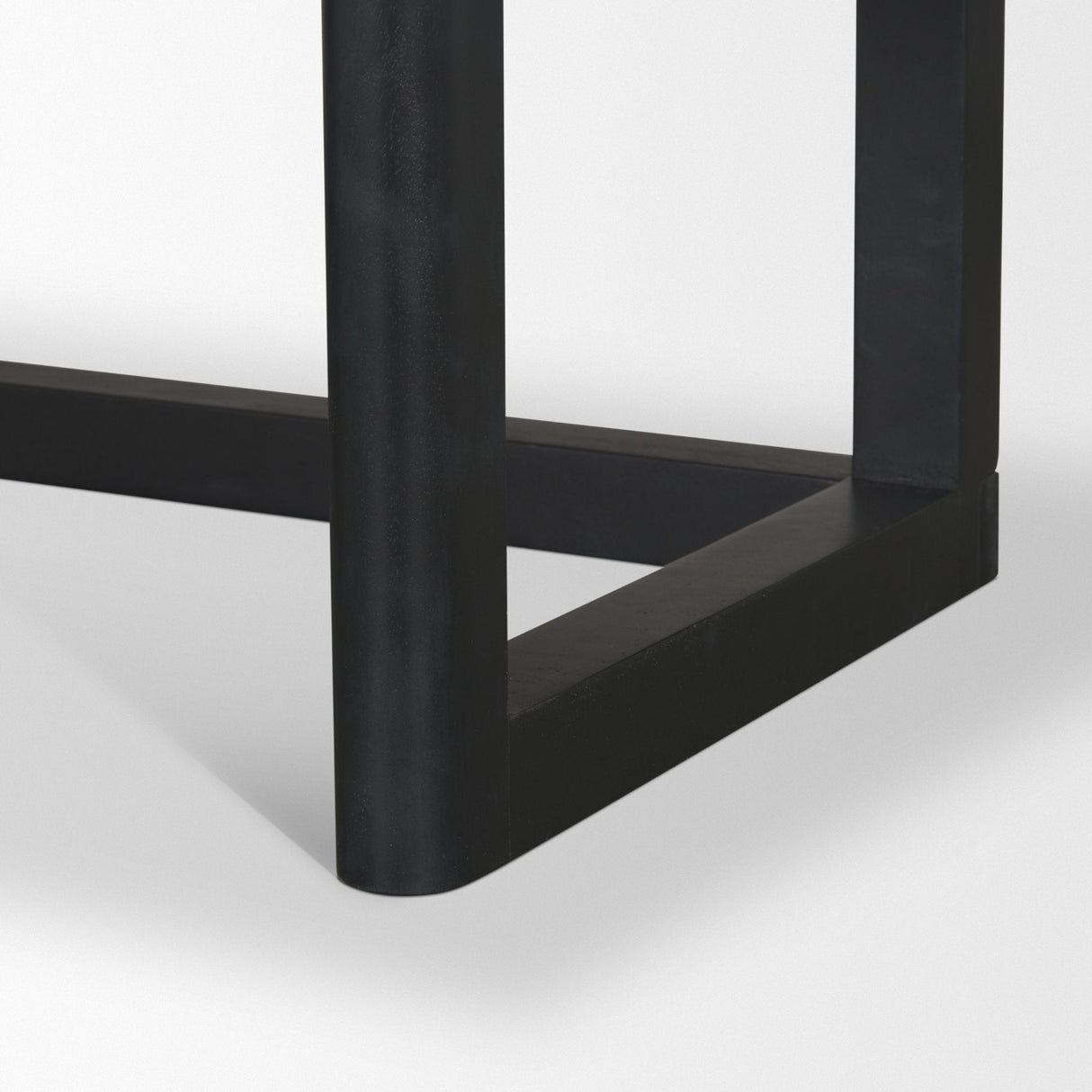 Grier Black Solid Wood W/ Black Cane Office Desk by Mercana at Eve Furniture