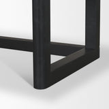 Grier Black Solid Wood W/ Black Cane Office Desk by Mercana at Eve Furniture