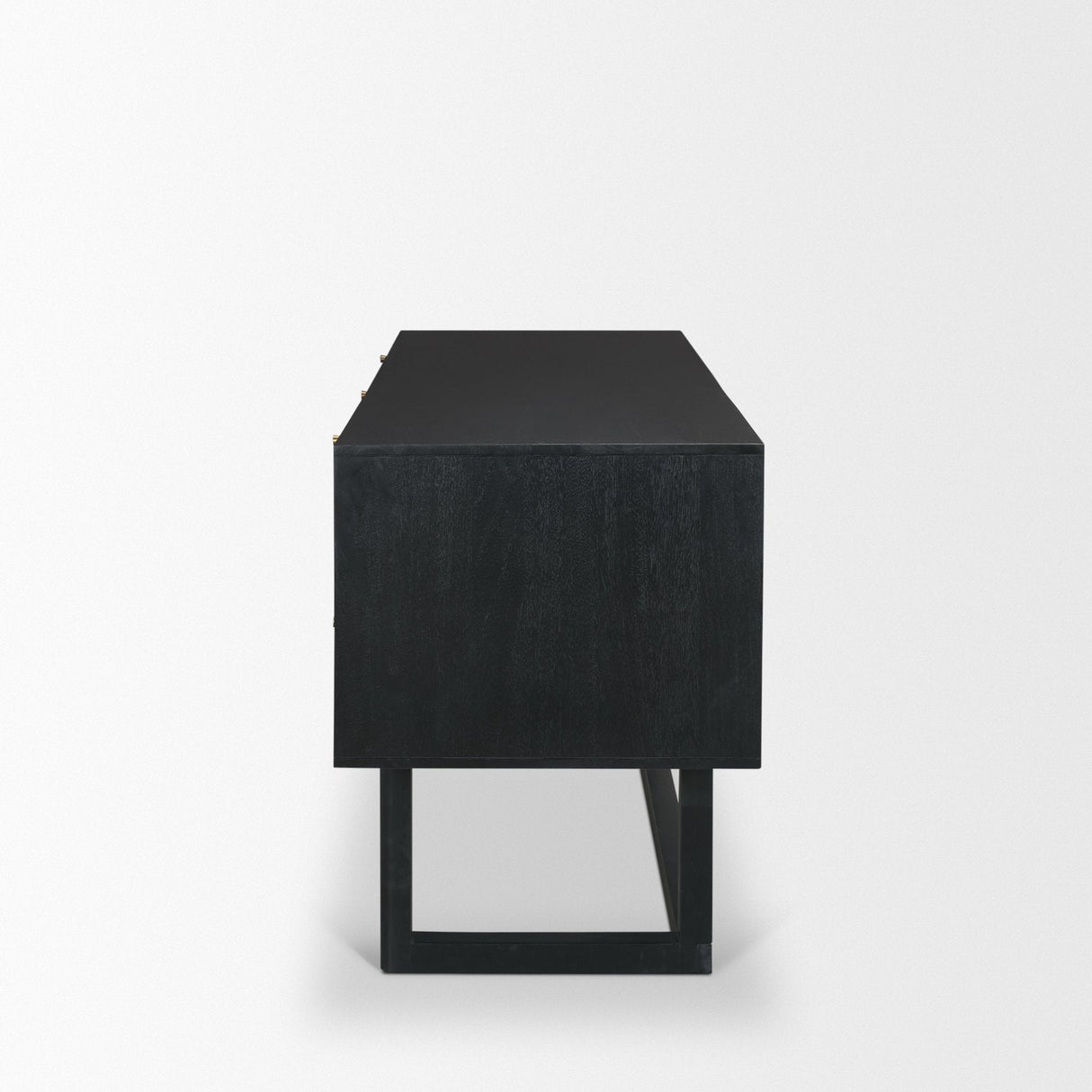 Grier Black Solid Wood W/ Black Cane Office Desk by Mercana at Eve Furniture