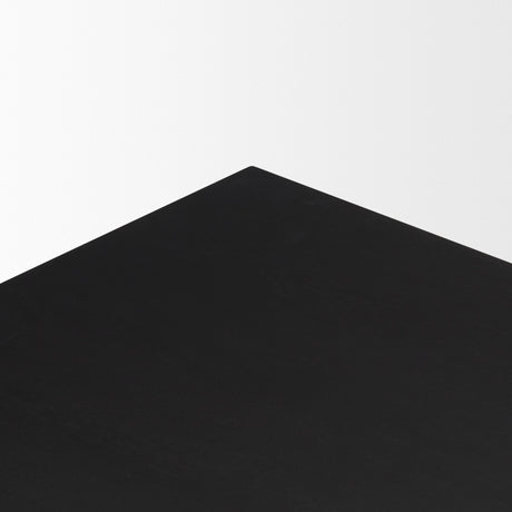 Grier Black Wood w/ Black Cane Console Table by Mercana at Eve Furniture